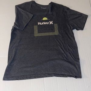 Hurley XL Unisex Short Sleeve Gray Tee Shirt
